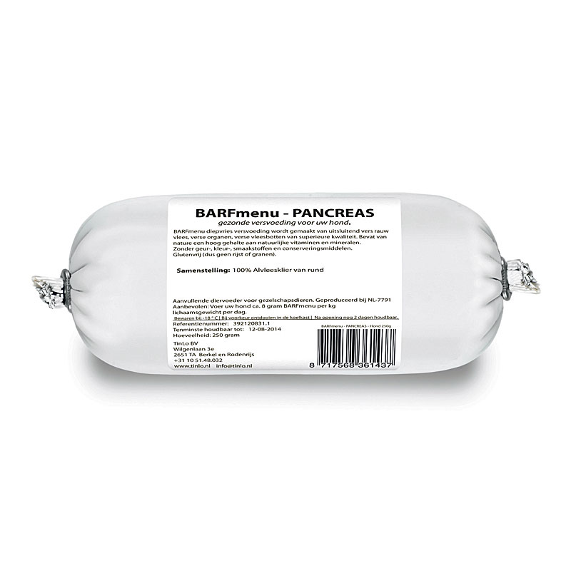 BARFmenu hond pancreas 20x250 gr.